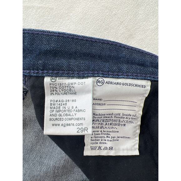 Adriano Goldschmied The Stevie Ankle Slim Straight Lyocell Blend Jeans Size 29 - Picture 5 of 7